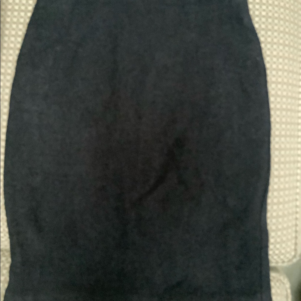 Black wool Boucle high waisted pencil skirt made in Italy